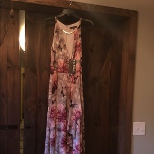 NWT high low flowered dress